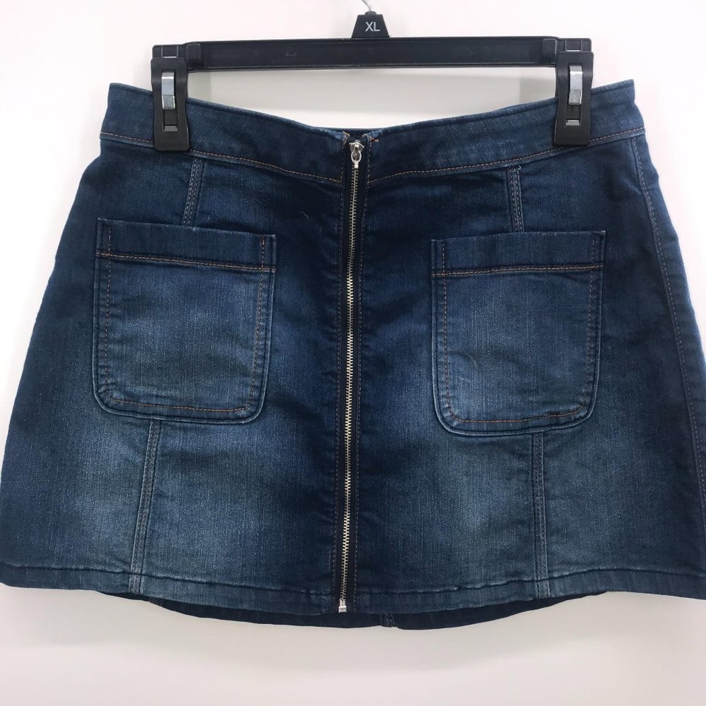 HOLLISTER BLUE JEAN MINI SKIRT